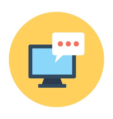 sohbet balonu vektör simgesi