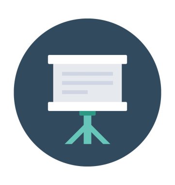 Şövale kurulu vektör simgesi