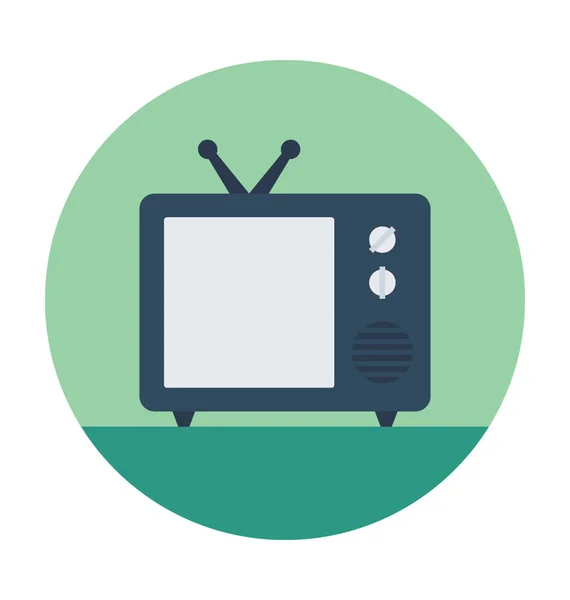 Vintage telewizja wektor ikona — Wektor stockowy