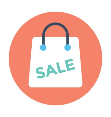 alışveriş poşeti vektör simgesi