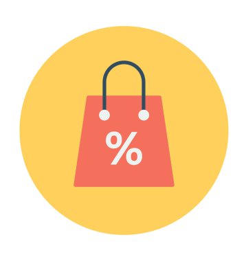 alışveriş poşeti vektör simgesi