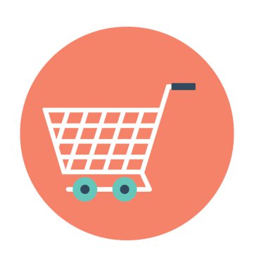 alışveriş arabası vektör simgesi