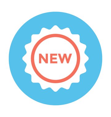 Yeni düz vektör simgesi