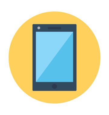 IPAD düz vektör simgesi