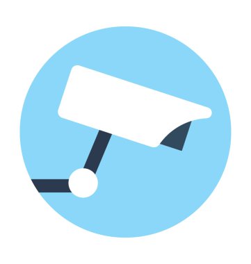 Güvenlik kamerası vektör simgesi