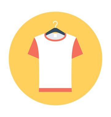 t gömlek vektör simgesi