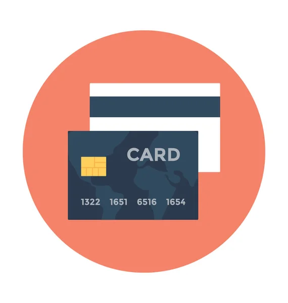 Εικονίδιο φορέα πιστωτικών καρτών — Διανυσματικό Αρχείο