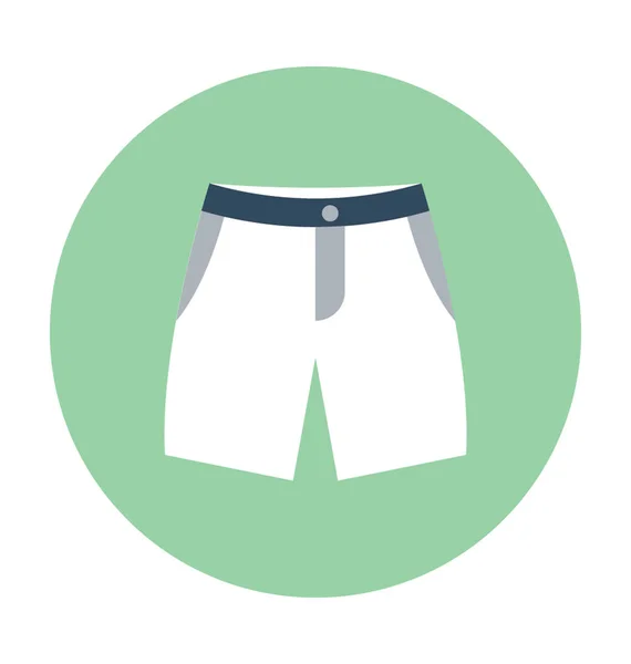 Pantalones cortos icono vector plano — Archivo Imágenes Vectoriales