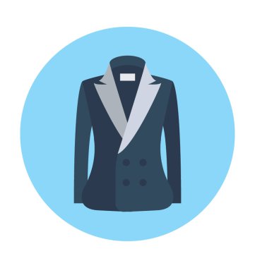 Yün ceket vektör simgesi