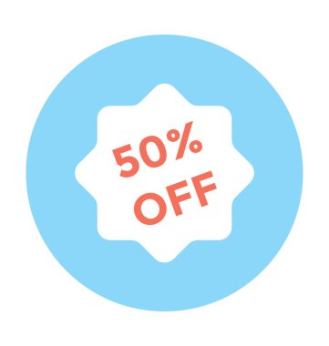 indirimli teklif vektör simgesi