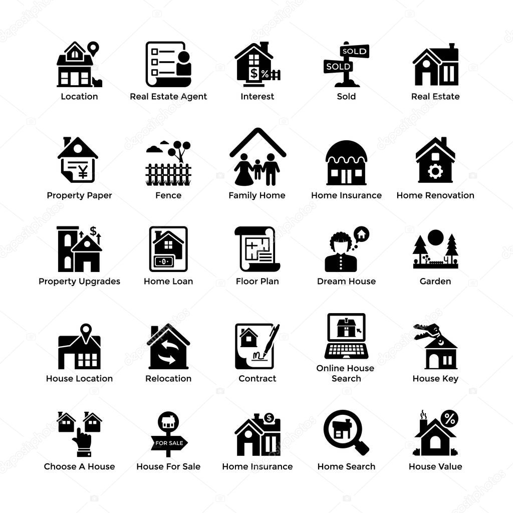 Real Estate Glyph Icons 8