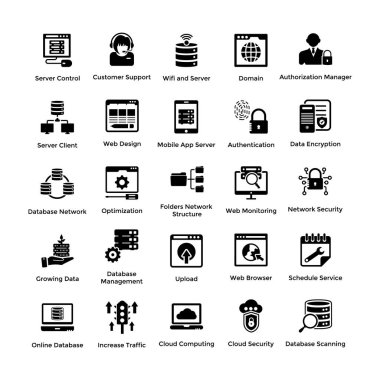 Glif simgesini tasarımlar 1 barındırma web