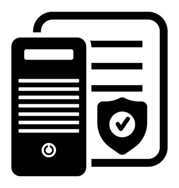 Veri şifreleme glif simgesi