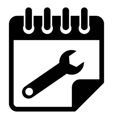 Zamanlama Hizmetleri glif simgesini