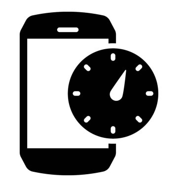 Yüksek hızlı iletişim glif simgesi