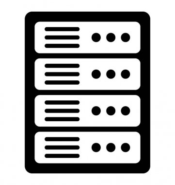 Veri Merkezi glif simgesi