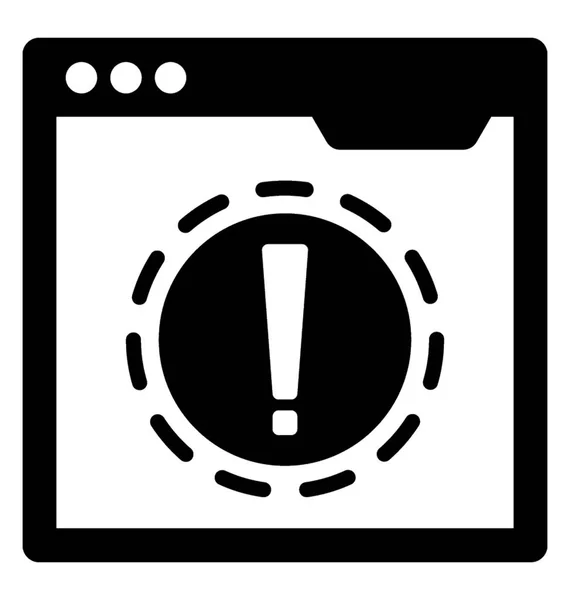 Acesso Negado Glyph Icon — Vetor de Stock