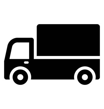 Araç glif vektör simgesi