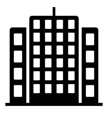 Daireler glif vektör simgesi