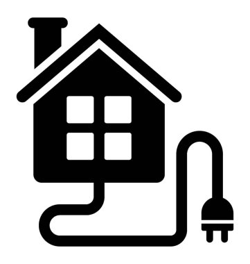 Ev elektrik karakter simgesi