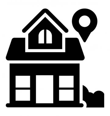 Emlak konumu glif simgesi