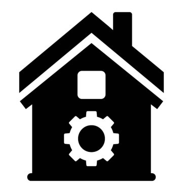 Ev yenileme glif simgesi