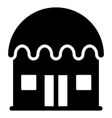 Ev sigorta glif simgesi