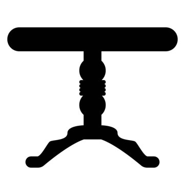 Yuvarlak masa glif simgesi