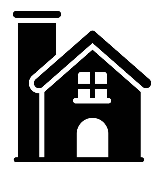 Sweet Home Glyph Icon — Stock Vector
