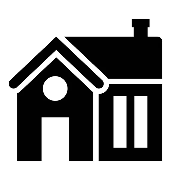 Real Estate Glyph Icon — Stock Vector