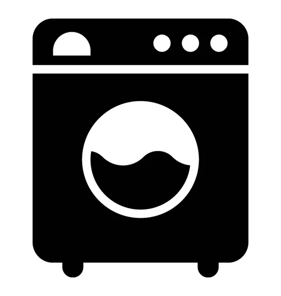 布洗濯機グリフ アイコン — ストックベクタ