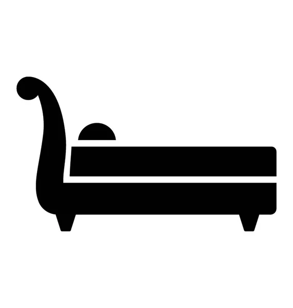 时尚沙发字形图标 — 图库矢量图片