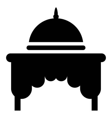 Restoran Cloche glif simgesi