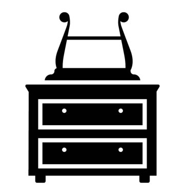 Soyunma Vanity glif simgesi