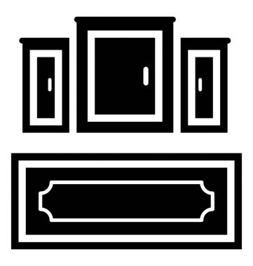 Mutfak Set glif simgesi