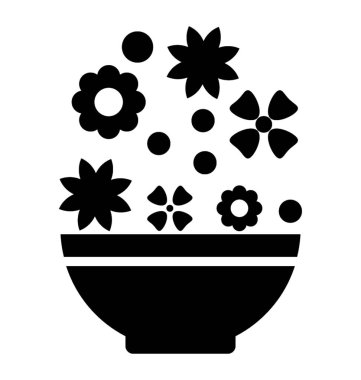 Çiçek Pot glif simgesi