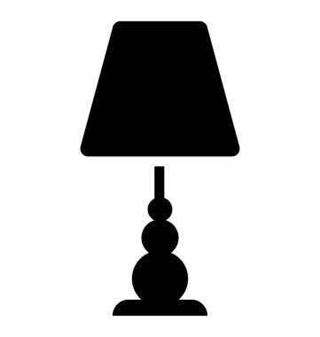 Işık lamba glif simgesi