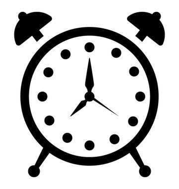 Çalar saat glif simgesi