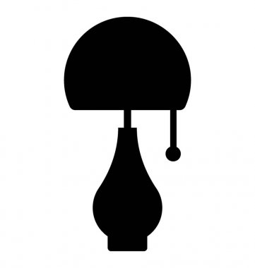 Resepsiyon lambası glif simgesi