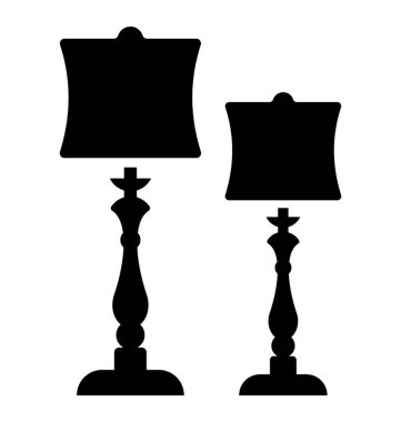 Zemin lambaları glif simgesi