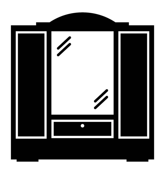 Икона Зеркальный Шкаф — стоковый вектор