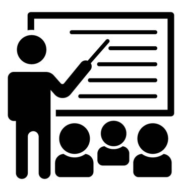 Sunu glif vektör simgesi