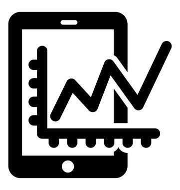 İstatistik App glif simgesi