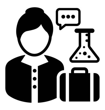 İş araştırma glif simgesi