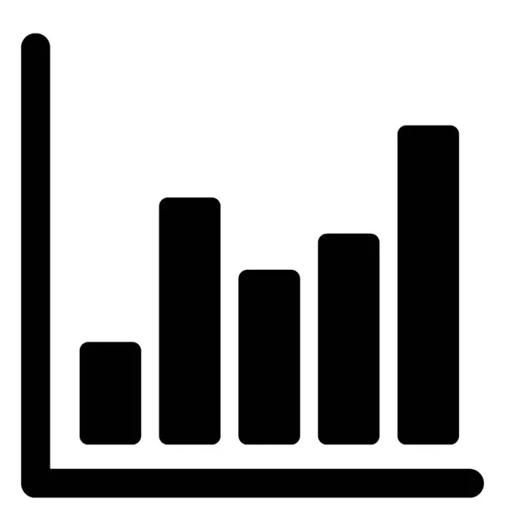 Business Analysis Glyph Icon — Stock Vector