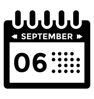 Olaylar takvimi glif simgesi