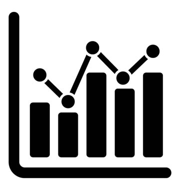 Mali istatistikleri glif vektör simgesi