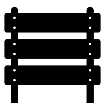 Karar verme glif vektör simgesi