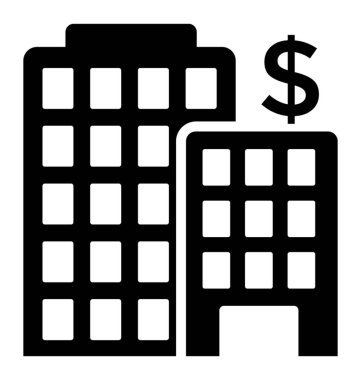 Emlak vergisi glif simgesi