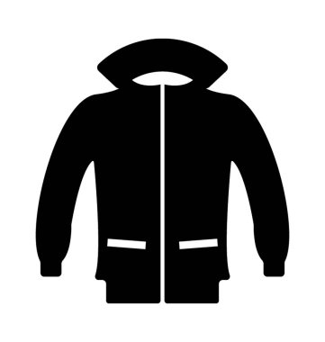 Ceket glif vektör simgesi